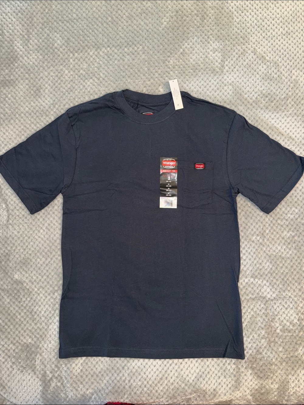 Wrangler Men's Dark Navy Short-Sleeve Pocket Tee